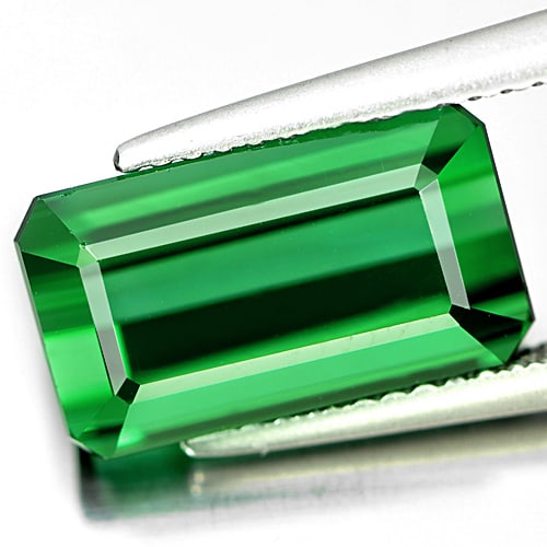 Natural Green Tourmaline Gemstones 6.07 Ct. Octagon Shape 12.9 x 7.5 Mm. - 2