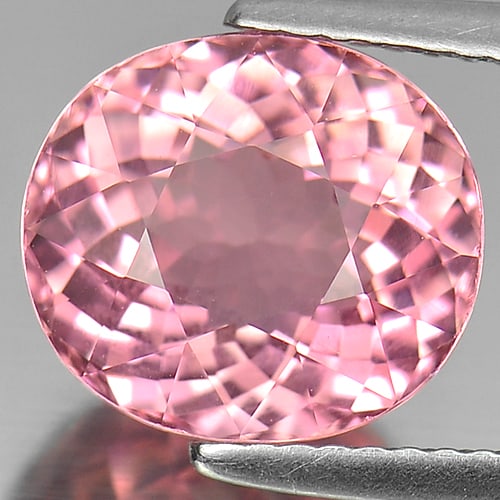 Natural Pink Tourmaline Gemstones 4.43 Ct. Clean Oval Shape 10.6 x 9.5 Mm.: Product ID: 807218842 Product Name: Natural Tourmaline Weight: 4.43 CT. Size: 10.6 x 9.5 x 6.4 MM. Shape: Oval Color: Pink Clarity:IF Luster: Very Good Gems Origin: Mozambique Treatment: Unheated Crys