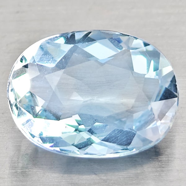 Natural Baby Blue Aquamarine Gemstones 1.36 Ct. Oval Shape 8.7 x 6.6 Mm.: Product ID: 800812136 Product Name: Natural Aquamarine Weight: 1.36 CT. Size: 8.7 x 6.6 x 3.8 MM. Shape: Oval Shape Color: Baby Blue Clarity:VSI - SI1 Luster: Good Gems Origin: Brazil Treatment: Unhea