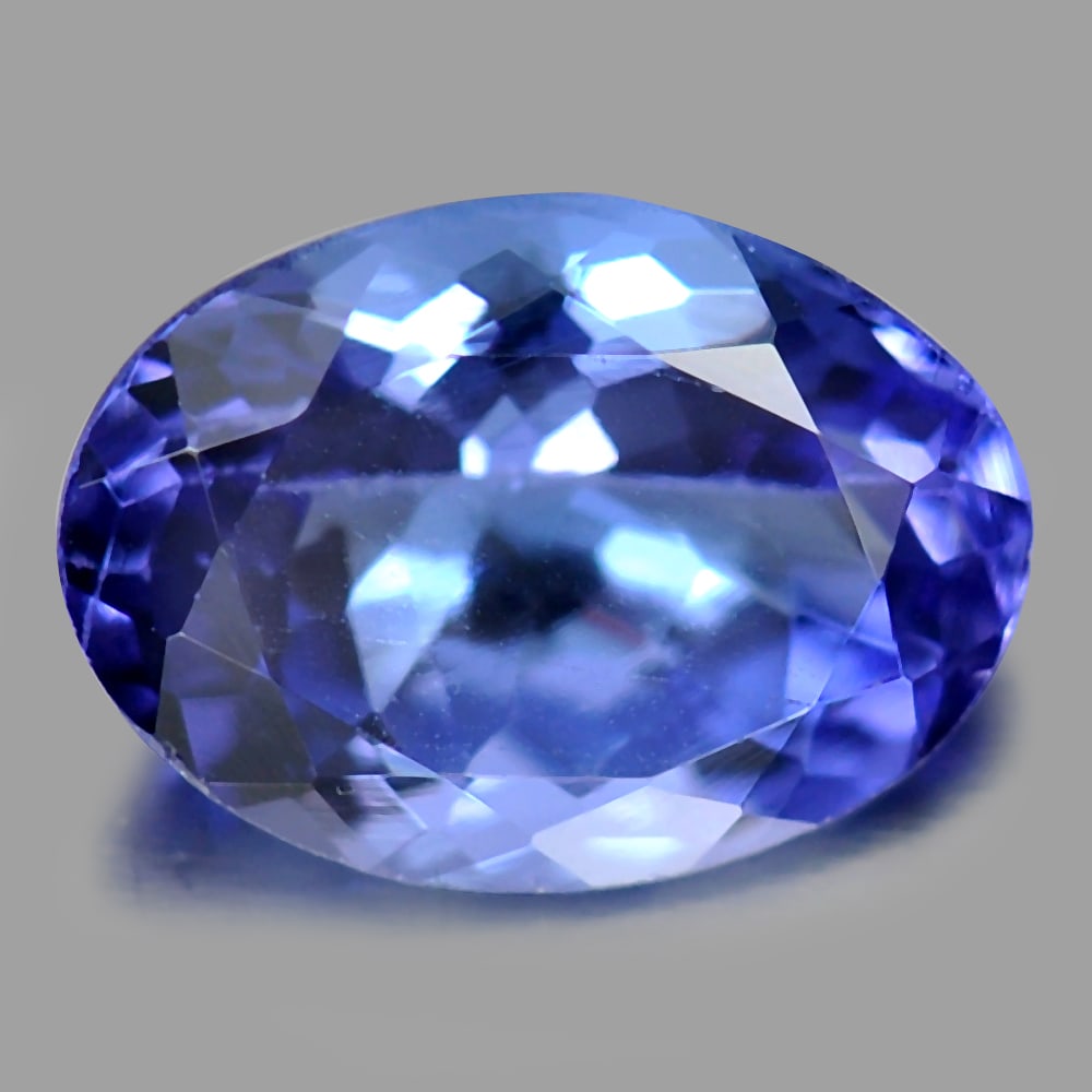 Natural Blue Tanzanite Gemstones 1.45 Ct. VVS Oval Shape 8.4 x 6.1 Mm. (1 of 3)