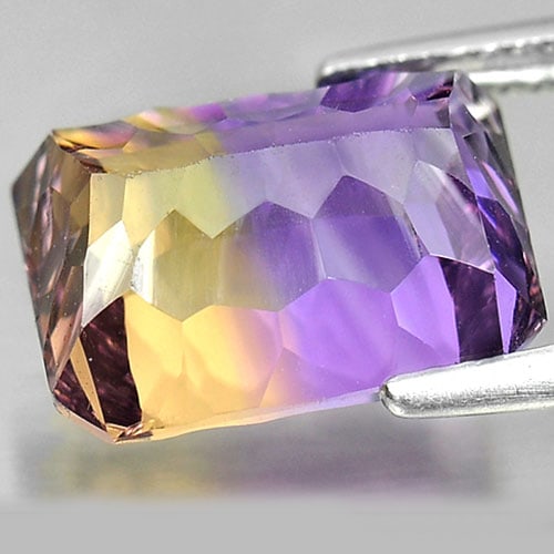Natural Bi Color Ametrine Gemstones 6.92 Ct. Clean Octagon Millennium Cut 12.8 x 10 Mm. - 3