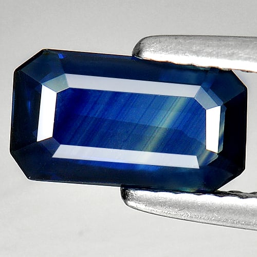 Natural Blue Sapphire Gemstoness 1.48 Ct. Octagon Shape 9 x 5 Mm.: Product ID: 806008596 Product Name: Natural Blue Sapphire Weight: 1.48 CT. Size: 9 x 5 x 2.6 MM. Shape: Octagon Color: Blue Clarity:VVS Luster: Good Gems Origin: Thailand Treatment: Heated Crystal Str