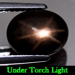 Natural Black Star Sapphire Gemstones 4.43 Ct. Oval Cabochon Shape 9.7 x 7.5 Mm.: Product ID: 806135462 Product Name: Natural Star Sapphire Weight: 4.43 CT. Size: 9.7 x 7.5 x 5.2 MM. Shape: Oval Cabochon Color: Black Clarity:Opaque Luster: Good 6 Rays Star Gems Origin: Thailand Tre