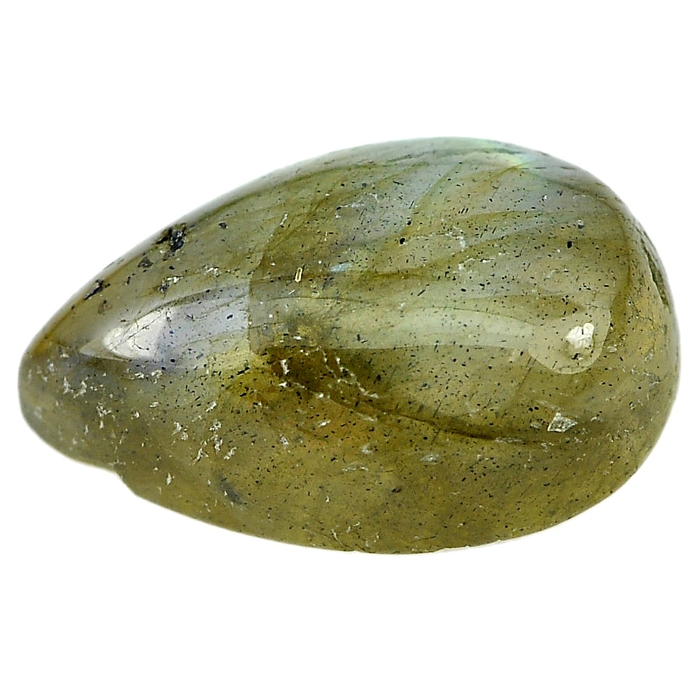 Natural Multi-Color Labradorite Gemstones 3.36 Ct. Pear Cabochon Shape 12 x 8 Mm.: Product ID: 804301027 Product Name: Natural Labradorite Weight: 3.36 CT. Size: 12 x 8 x 4.6 MM. Shape: Pear Cabochon Color: Multi-Color Clarity:Semi - Transparent Luster: Iridescent Gems Origin: Canad