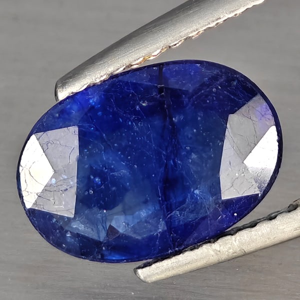 Natural Blue Sapphire Gemstones 2.74 Ct. Oval Shape 11 x 7.7 Mm.: Product ID: 806012432 Product Name: Natural Blue Sapphire Weight: 2.74 CT. Size: 11 x 7.7 x 3.5 MM. Shape: Oval Color: Blue Clarity:SI1 Luster: Good Gems Origin: Madagascar Treatment: Heated (Lead-gla