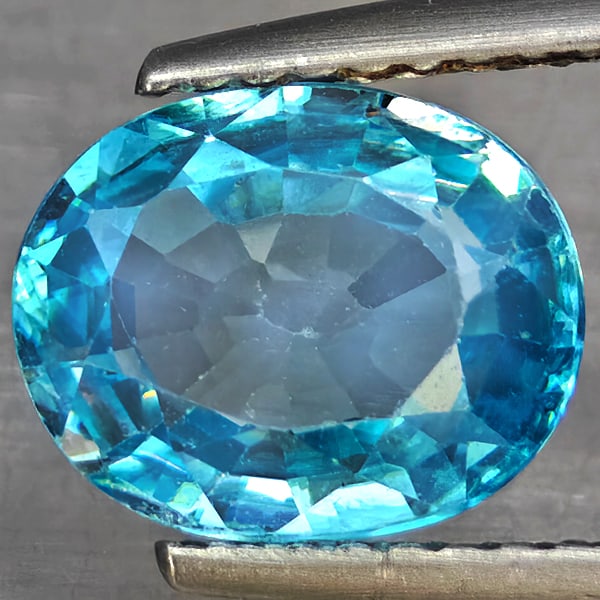 Natural Blue Zircon Gemstones 2.74 Ct. Oval Shape 9 x 7.4 Mm.: Product ID: 807743078 Product Name: Natural Zircon Weight: 2.74 CT. Size: 9 x 7.4 x 3.7 MM. Shape: Oval Shape Color: Blue Clarity:VSI Luster: Good Gems Origin: Cambodia Treatment: Heated Crystal Struc
