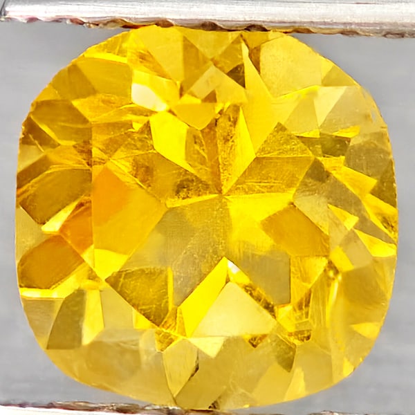 Natural Yellow Citrine Gemstones 1.48 Ct. Cushion Shape 7.2 Mm.: Product ID: 801815390 Product Name: Natural Citrine Weight: 1.48 CT. Size: 7.2 x 7.2 x 5.4 MM. Shape: Cushion Shape Color: Yellow Clarity:VSI Luster: Good Gems Origin: Brazil Treatment: Unheated Cryst