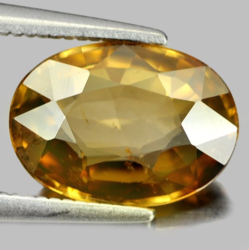 Natural Yellow Zircon Gemstones 3.46 Ct. Oval Shape 10.7 x 7.6 Mm.: Product ID: 807729134 Product Name: Natural Zircon Weight: 3.46 CT. Size: 10.7 x 7.6 x 3.6 MM. Shape: Oval Color: Yellow Clarity:VSI Luster: Good Gems Origin: Cambodia Treatment: Heated Crystal Struct