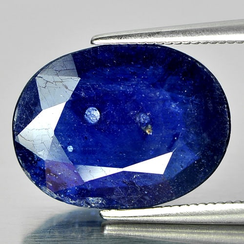 Natural Blue Sapphire Gemstones 7.21 Ct. Oval Shape 15 x 11.3 Mm.: Product ID: 806009954 Product Name: Natural Blue Sapphire Weight: 7.21 CT. Size: 15 x 11.3 x 4.4 MM. Shape: Oval Color: Blue Clarity:SI1 Luster: Good Gems Origin: Madagascar Treatment: Heated (Lead-gl
