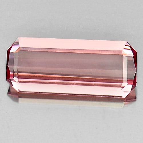 Natural Pink Tourmaline Gemstones 0.88 Ct. Octagon Shape 9.5 x 4 Mm. (1 of 3)