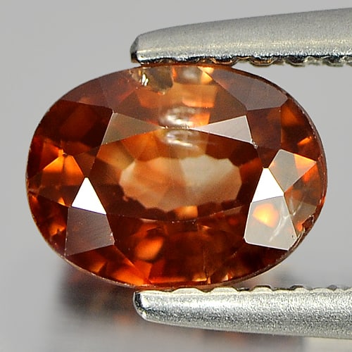 Natural Imperial Zircon Gemstones1.40 Ct. Oval Shape 6.8 x 5.2 Mm. (1 of 3)