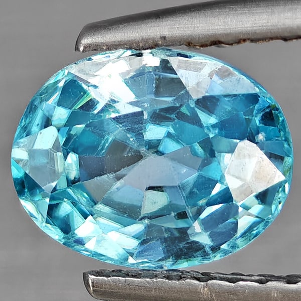 Natural Blue Zircon Gemstones 2.41 Ct. Oval Shape 8.3 x 6.6 Mm.: Product ID: 807743065 Product Name: Natural Zircon Weight: 2.41 CT. Size: 8.3 x 6.6 x 4.3 MM. Shape: Oval Color: Blue Clarity:VSI Luster: Good Gems Origin: Cambodia Treatment: Heated Crystal Structure