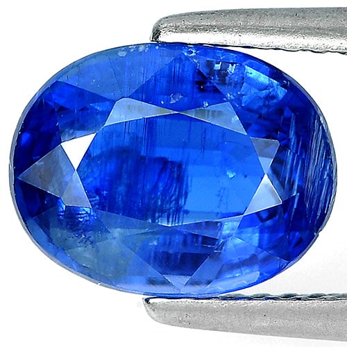 Natural Blue Kyanite Gemstones 2.85 Ct. Oval Shape 10 x 7.8 Mm.: Product ID: 804204328 Product Name: Natural Kyanite Weight: 2.85 CT. Size: 10 x 7.8 x 4.4 MM. Shape: Oval Color: Blue Clarity:SI1 Luster: Good Gems Origin: Sri - Lanka Treatment: Unheated Crystal Stru