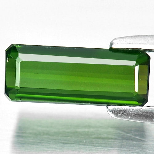 Natural Green Tourmaline Gemstones 1.23 Ct. Octagon Shape 10.1 x 4 Mm.: Product ID: 807242291 Product Name: Natural Tourmaline Weight: 1.23 CT. Size: 10.1 x 4 x 2.9 MM. Shape: Octagon Color: Green Clarity:VSI Luster: Good Gems Origin: Nigeria Treatment: Unheated Crystal S