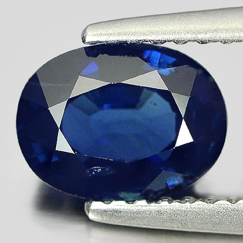 Natural Blue Sapphire Gemstone 1.66 Ct. Oval Shape 7.86 x 5.93 Mm.: Product ID: 806007643 Product Name: Natural Blue Sapphire Weight: 1.66 CT. Size: 7.86 x 5.93 x 3.87 MM. Shape: Oval Color: Blue Clarity:VVS Luster: Good Gems Origin: Madagascar Treatment: Heated Cryst