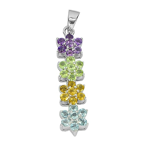 Natural Amethyst Peridot Citrine and Topaz with 925 Sterling Silver Pendant Jewelry 4.07 Grams: Product ID: 281130003 Product Type: 925 Sterling Silver Fine Jewelry Jewelry Weight: 4.07 Grams. Gemstones Color: Multi-Color Metal: Solid Silver 92.5%. Gemstone Detail: Round Purple Natural Aemthyst 