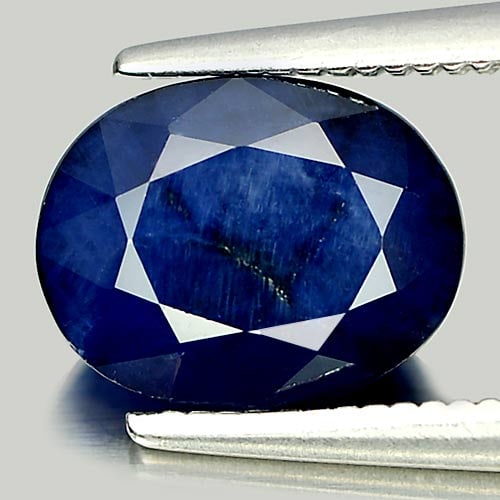 Natural Deep Blue Sapphire Gemstones 2.58 Ct. Oval Shape 9 x 7 Mm.: Product ID: 806011266 Product Name: Natural Blue Sapphire Weight: 2.58 CT. Size: 9 x 7 x 4.5 MM. Shape: Oval Color: Deep Blue Clarity:Opaque Luster: Good Gems Origin: Madagascar Treatment: Heated (Lea