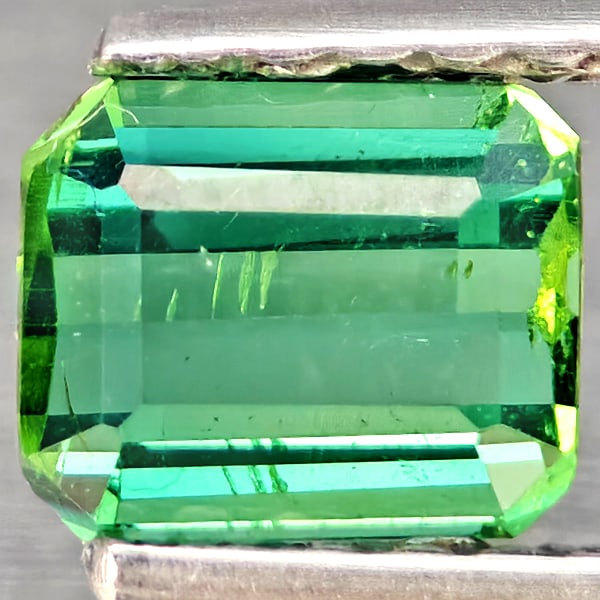 Natural Green Tourmaline Gemstones 0.77 Ct. Octagon Shape 5.5 x 4.5 Mm.: Product ID: 807251214 Product Name: Natural Tourmaline Weight: 0.77 CT. Size: 5.5 x 4.5 x 3.5 MM. Shape: Octagon Color: Green Clarity:SI1 Luster: Good Gems Origin: Nigeria Treatment: Unheated Crystal 