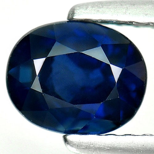 Natural Blue Sapphire Gemstones 1.37 Ct. Oval Shape 6.65 x 5.38 Mm. (1 of 4)