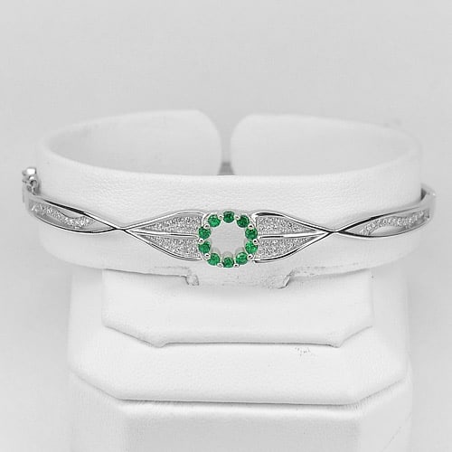 925 Sterling Silver Bangle Jewelry 8.13 Grams Diameter 60 Mm. (1 of 3)