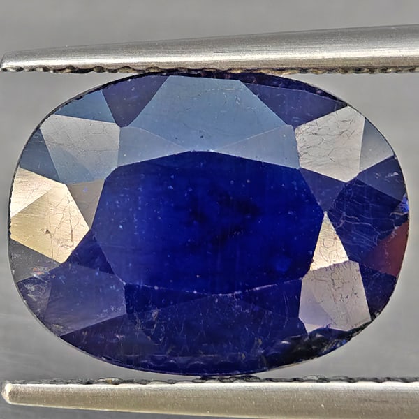 Natural Blue Sapphire Gemstones 8.06 Ct. Oval Shape 12.5 x 9.7 Mm.: Product ID: 806012313 Product Name: Natural Blue Sapphire Weight: 8.06 CT. Size: 11 x 8.8 x 3.4 MM. Shape: Oval Color: Blue Clarity:SI1 Luster: Good Gems Origin: Madagascar Treatment: Heated (Lead-gla