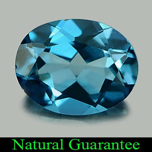 Natural London Blue Topaz Gemstones 2.12 Ct. Oval Shape 9.2 x 7.2 Mm.: Product ID: 807162746 Product Name: Natural Blue Topaz Weight: 2.12 CT. Size: 9.2 x 7.2 x 4.3 MM. Shape: Oval Color: London Blue Clarity:VSI Luster: Good Gems Origin: Brazil Treatment: Treated Crystal