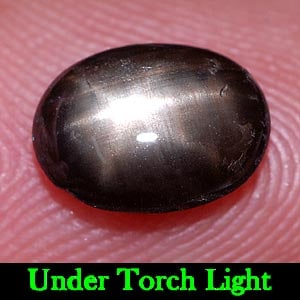Natural Black Star Sapphire Gemstones 1.62 Ct. Oval Cabochon Shape 8.4 x 6.3 Mm.: Product ID: 806135574 Product Name: Natural Star Sapphire Weight: 1.62 CT. Size: 8.4 x 6.3 x 3 MM. Shape: Oval Cabochon Color: Black Clarity:Opaque Luster: Good 6 Rays Star Gems Origin: Thailand Treat