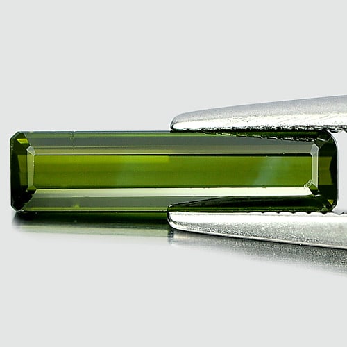 Natural Green Tourmaline Gemstones 1.06 Ct. Octagon Shape 12.9 x 3.2 Mm.: Product ID: 807248638 Product Name: Natural Tourmaline Weight: 1.06 CT. Size: 12.9 x 3.2 x 2.4 MM. Shape: Octagon Color: Green Clarity:VSI Luster: Good Gems Origin: Nigeria Treatment: Unheated Crystal