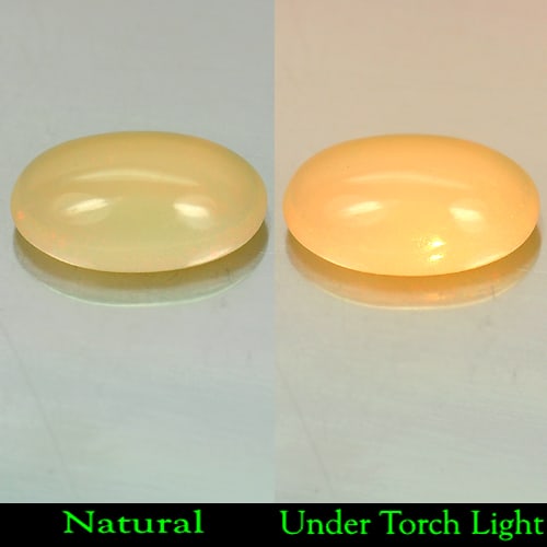 Natural Multi Color Opal Gemstones 2.12 Ct. Delightful Oval Cabochon 12.5 x 7.5 Mm.: Product ID: 818714774 Product Name: Natural Opal Weight: 2.12 CT. Size: 12.5 x 7.5 x 5 MM. Shape: Oval Cabochon Color: Multi-Color Clarity:Semi - Transparent Luster: Iridescent Gems Origin: Ethiopia T