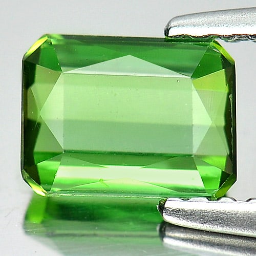 Natural Green Tourmaline Gemstones 1.00 Ct. Octagon Shape 6.6 x 5 Mm.: Product ID: 807248032 Product Name: Natural Tourmaline Weight: 1.00 CT. Size: 6.6 x 5 x 3 MM. Shape: Octagon Color: Green Clarity:VSI Luster: Good Gems Origin: Nigeria Treatment: Unheated Crystal Stru