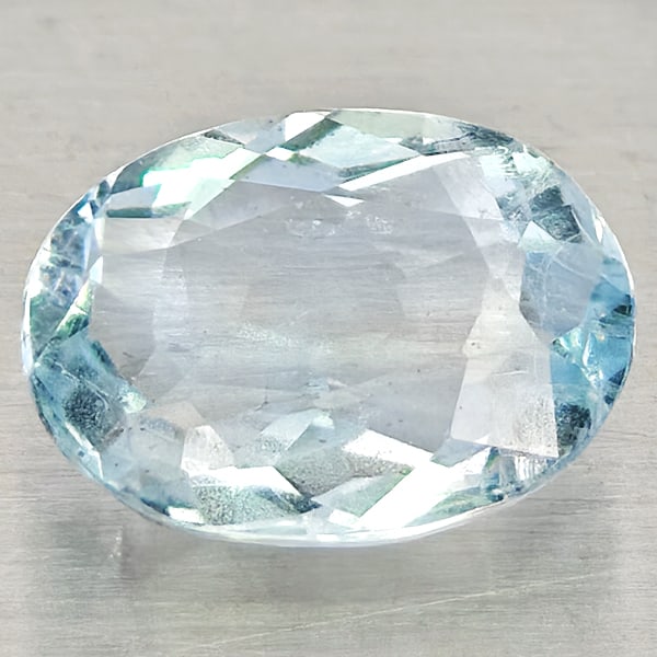 Natural Baby Blue Aquamarine Gemstones 1.16 Ct. Oval Shape 8.1 x 6.1 Mm.: Product ID: 800812376 Product Name: Natural Aquamarine Weight: 1.16 CT. Size: 8.1 x 6.1 x 3.6 MM. Shape: Oval Color: Baby Blue Clarity:SI1 Luster: Good Gems Origin: Brazil Treatment: Unheated Crystal 