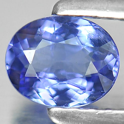 Natural Blue Tanzanite Gemstones 0.46 Ct. Oval Shape 5.6 x 4.5 Mm.: Product ID: 807002941 Product Name: Natural Tanzanite Weight: 0.46 CT. Size: 5.6 x 4.5 x 2.5 MM. Shape: Oval Color: Violet Blue Clarity:VSI Luster: Good Gems Origin: Tanzania Treatment: Heated Crystal