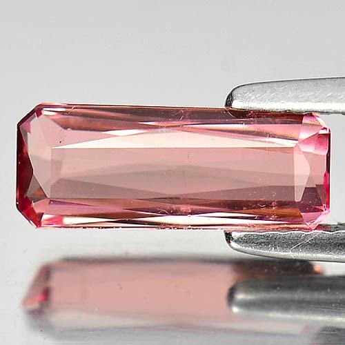 Natural Pink Tourmaline Gemstones 1.59 Ct. Octagon Shape 11.2 x 4.5 Mm.: Product ID: 807239604 Product Name: Natural Tourmaline Weight: 1.59 CT. Size: 11.2 x 4.5 x 3.2 MM. Shape: Octagon Color: Pink Clarity:VVS Luster: Good Gems Origin: Nigeria Treatment: Unheated Crystal 