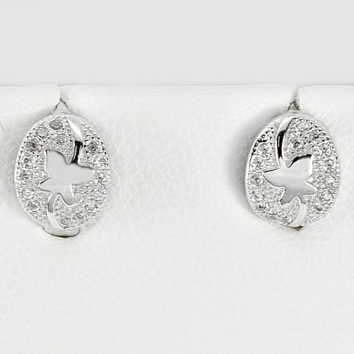 925 Sterling Silver Earrings Jewelry White Gold Plated 2.30 G.: Product ID: 280520191 Product Type: 925 Sterling Silver Fine Jewelry Jewelry Weight: 2.30 Grams. Gemstones Color: Silver Metal: Solid Silver 92.5%. Gemstone Detail: Round White CZ Size 1 x 1 Mm. Stam 
