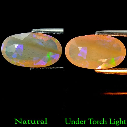Natural Multi Color Opal Gemstones 3.15 Ct. Oval Shape 14.8 x 8.4 Mm.: Product ID: 818711514 Product Name: Natural Opal Weight: 3.15 CT. Size: 14.8 x 8.4 x 5.9 MM. Shape: Oval Color: Multi Color Clarity:Opaque Luster: Good Gems Origin: Ethiopia Treatment: Unheated Crysta