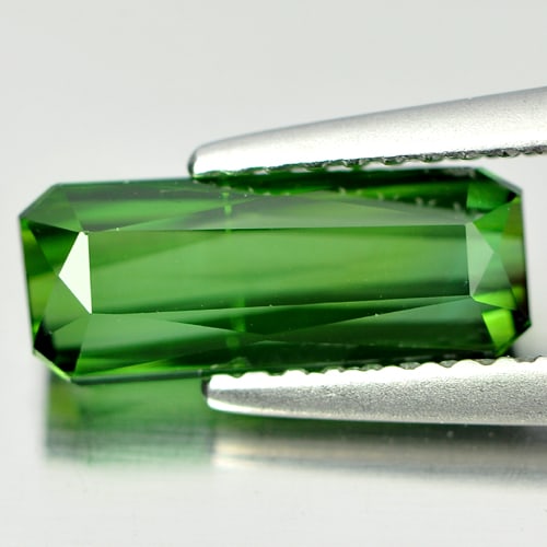 Natural Green Tourmaline Gemstones 1.97 Ct. Octagon Shape 11.1 x 4.5 Mm.: Product ID: 807228389 Product Name: Natural Tourmaline Weight: 1.97 CT. Size: 11.1 x 4.5 x 4 MM. Shape: Octagon Color: Green Clarity:VSI Luster: Good Gems Origin: Nigeria Treatment: Unheated Crystal S