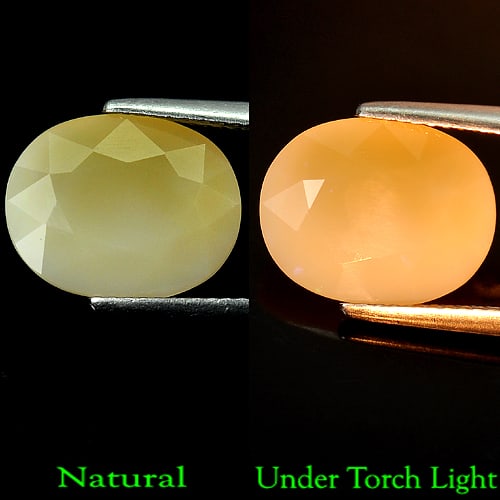 Natural Multi Color Opal Gemstones 3.92 Ct.Oval Shape 13.3 x 10.6 Mm.: Product ID: 818709833 Product Name: Natural Opal Weight: 3.92 CT. Size: 13.3 x 10.6 x 6.6 MM. Shape: Oval Color: Multi Color Clarity:Semi - Transparent Luster: Good Gems Origin: Ethiopia Treatment: Un