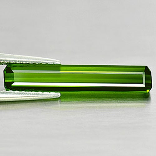 Natural Green Tourmaline Gemstones 2.12 Ct. Octagon Shape 19.6 x 3.8 Mm.: Product ID: 807243007 Product Name: Natural Tourmaline Weight: 2.12 CT. Size: 19.6 x 3.8 x 3 MM. Shape: Octagon Color: Green Clarity:IF Luster: Good Gems Origin: Nigeria Treatment: Unheated Crystal St