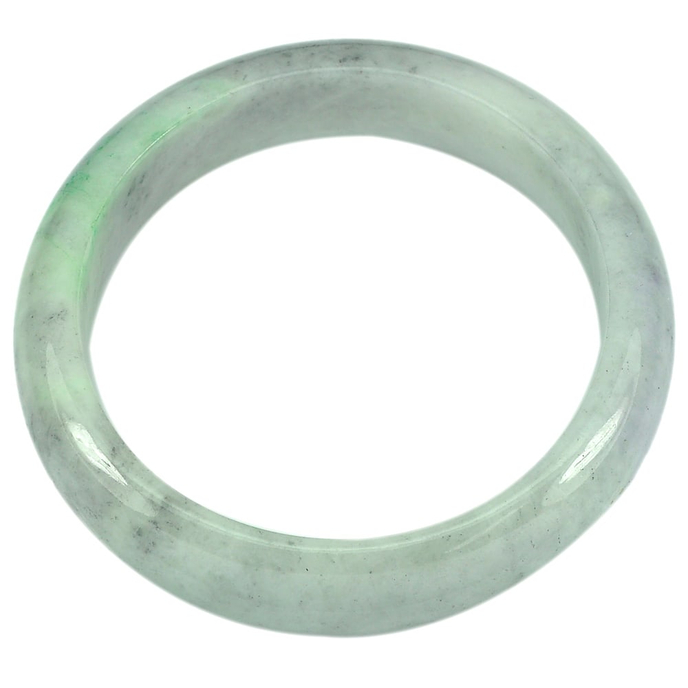 Natural Multi-Color Jade 416.88 Ct. Bangle Round Cabochon 78 x 63 Mm.: Product ID: 819813873 Product Name: Natural Jade Weight: 416.88 CT. Size: 78 x 63 x 17 MM. Shape: Round Cabochon Color: Multi-Color Clarity:Opaque Luster: Good Gems Origin: Thailand Treatment: Unheate