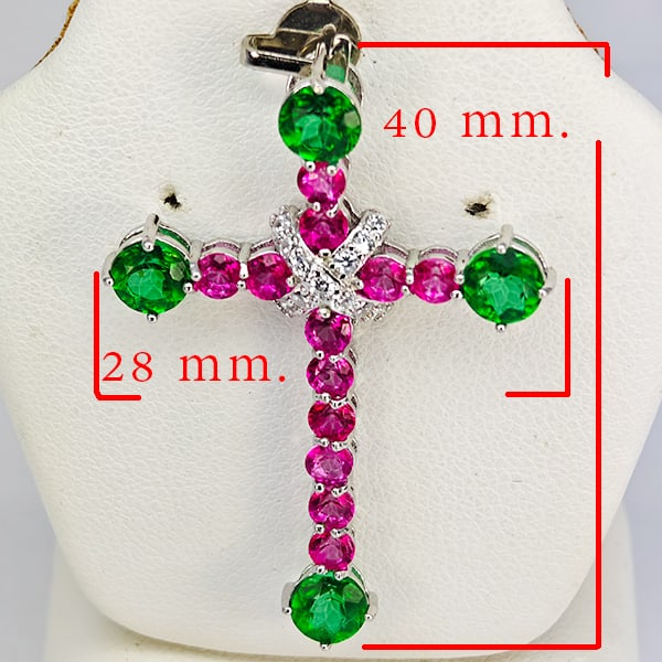 Natural Pink and Green Topaz with 925 Sterling Silver Pendant Jewelry 3.10 Grams: Product ID: 808500362 Product Type: 925 Sterling Silver Fine Jewelry Jewelry Weight: 3.10 Grams. Gemstones Color: Multi-Color Metal: Solid Silver 92.5%. Gemstone Detail: Topaz At Your Service: At Trea