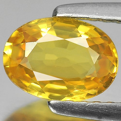 Natural Yellow Sapphire Gemstones 1.09 Ct. Oval Shape 7.2 x 5.2 Mm.: Product ID: 806160813 Product Name: Natural Yellow Sapphire Weight: 1.09 CT. Size: 7.2 x 5.2 x 3 MM. Shape: Oval Color: Yellow Clarity:VS Luster: Very Good Gems Origin: Madagascar Treatment: Heated Cr
