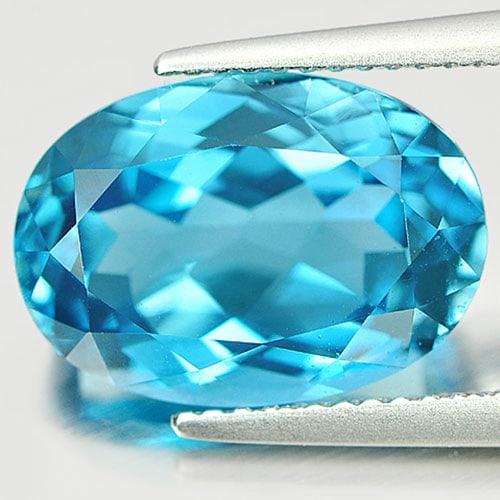 Natural London Blue Topaz Gemstones 8.13 Ct. Oval Shape 14 x 10 Mm.: Product ID: 807165602 Product Name: Natural Blue Topaz Weight: 8.13 CT. Size: 14 x 10 x 7 MM. Shape: Oval Color: Blue Clarity:VVS Luster: Very Good Gems Origin: Brazil Treatment: Treated Crystal Struc