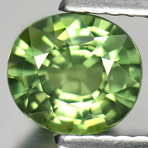 Natural Green Sapphire Gemstones 1.25 Ct. Oval Shape 6.6 x 6 Mm. (1 of 3)