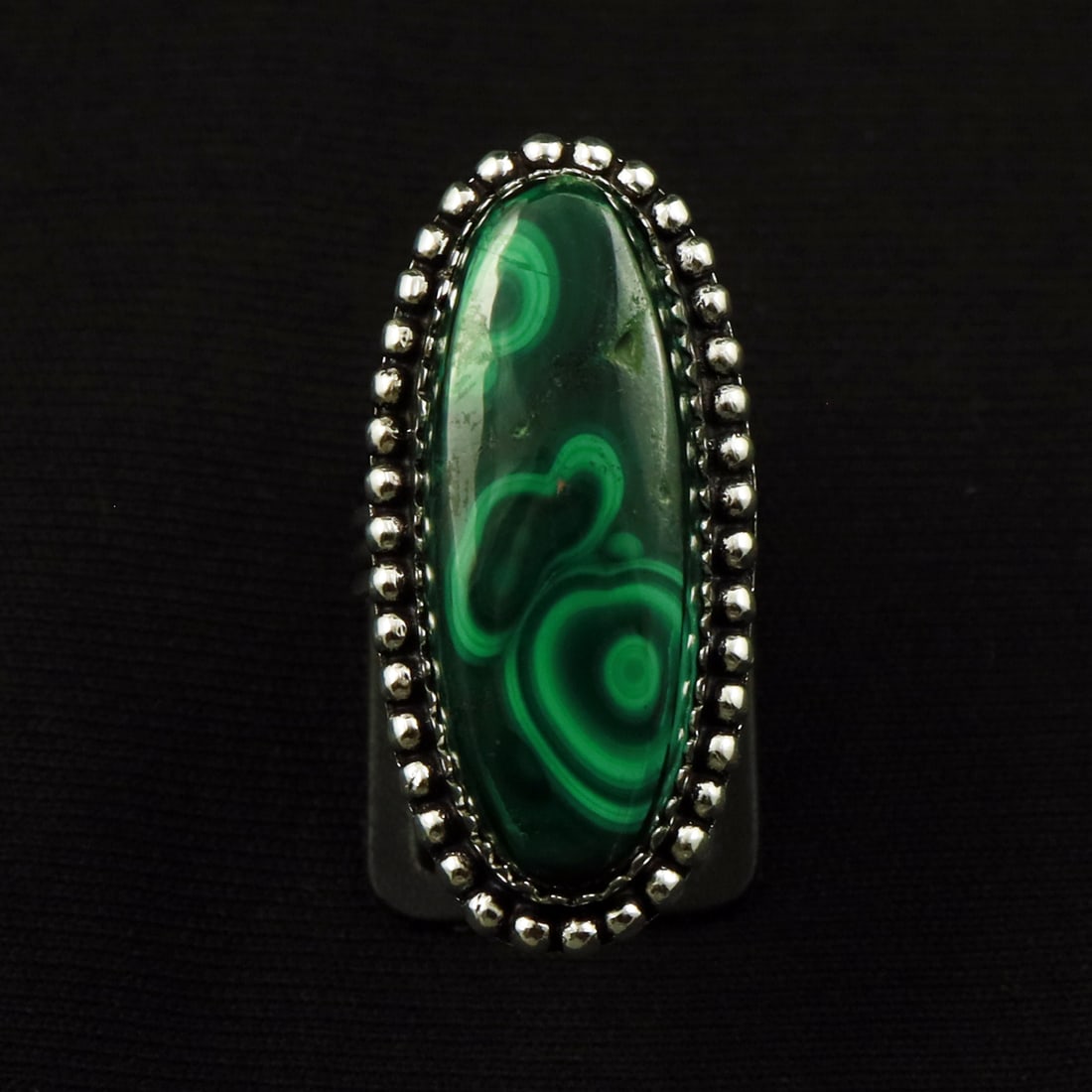 Natural Malachite Sterling Silver Plated Handmade Ring - 6.5MM: Product ID: 260711183539 Product - Handmade Silver Plated Ring Metal - 92.5 Sterling Silver Plated Ring Size - 6.5MM Gemstone - Malachite Gemstone Origin - Democratic Republic of Congo Gemstone Size -