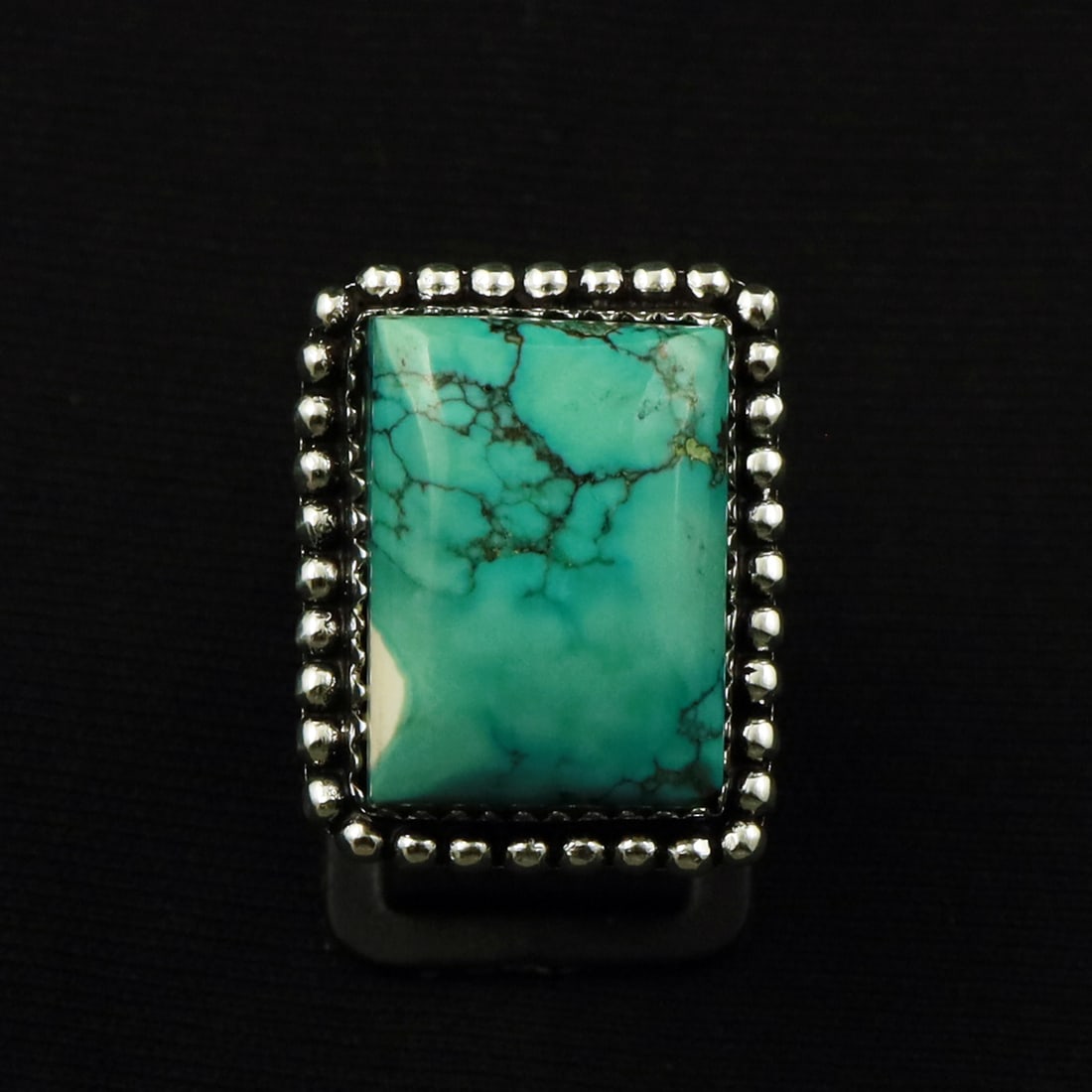 Natural Turquoise Sterling Silver Plated Handmade Ring - 8.5MM: Product ID: 260711173025 Product - Handmade Silver Plated Ring Metal - 92.5 Sterling Silver Plated Ring Size - 8.5MM Gemstone - Turquoise Gemstone Origin - Tibet Gemstone Size - 2X1.5 CM Gemstone Shap