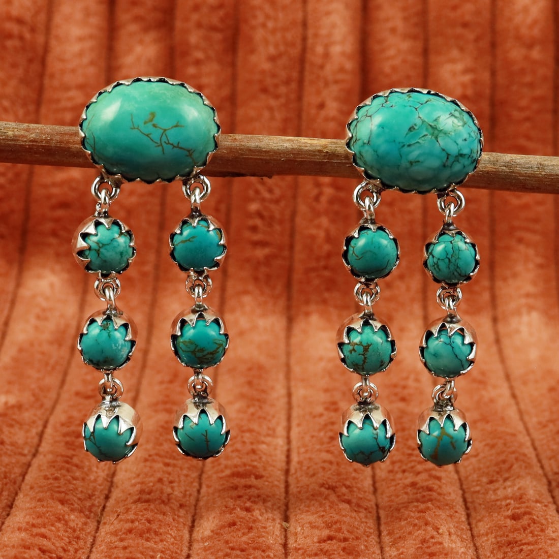 Natural Turquoise Sterling Silver Plated Handmade Stud Earring: Product ID: 260710151941 Product - Handmade Silver Plated Stud Earring Metal - 92.5 Sterling Silver Plated Earring Type - Stud Gemstone - Turquoise Gemstone Origin - Tibet Gemstone Size - 12X16 MM ( 2