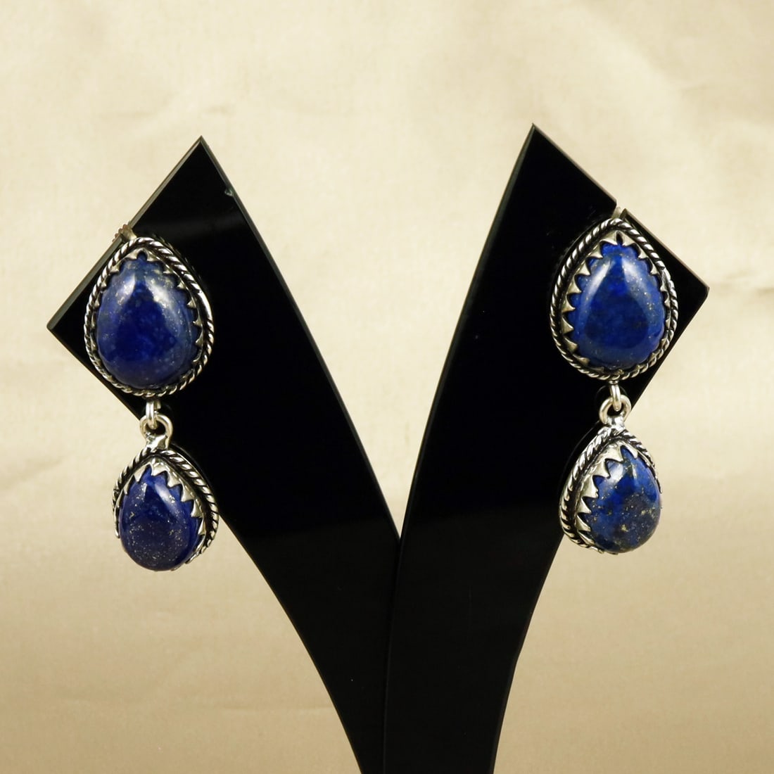 Natural Lapis Lazuli Sterling Silver Plated Handmade Stud Earring: Product ID: 260709172122 Product - Handmade Silver Plated Stud Earring Metal - 92.5 Sterling Silver Plated Earring Type - Stud Gemstone - Lapis Lazuli Gemstone Origin - Afghanistan Gemstone Size - 12X