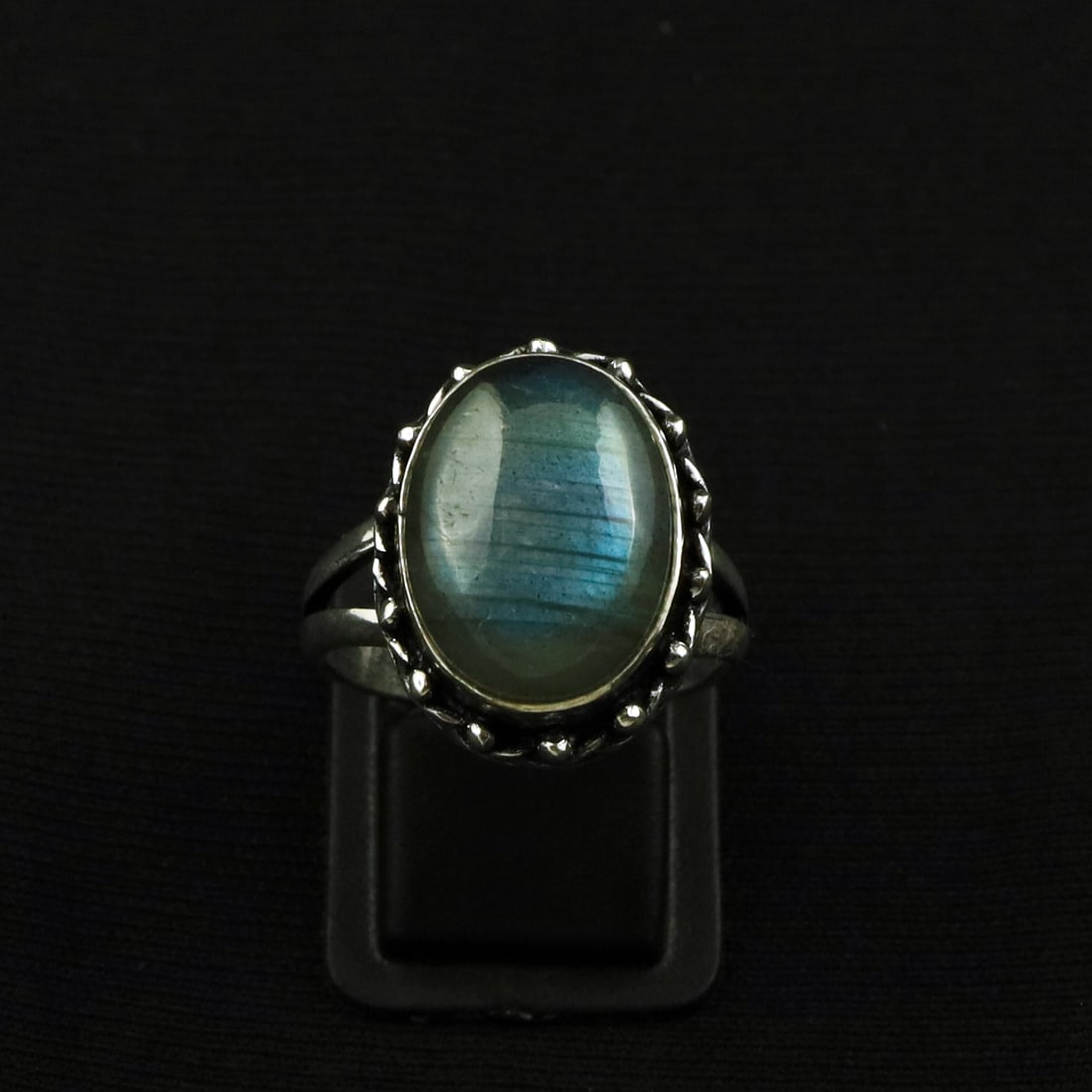 Natural Labradorite Sterling Silver Plated Handmade Ring - 8.5MM: Product ID: 260709125925 Product - Handmade Silver Plated Ring Metal - 92.5 Sterling Silver Plated Ring Size - 8.5MM Gemstone - Labradorite Gemstone Origin - Canada Gemstone Size - 12X16 MM Gemstone S