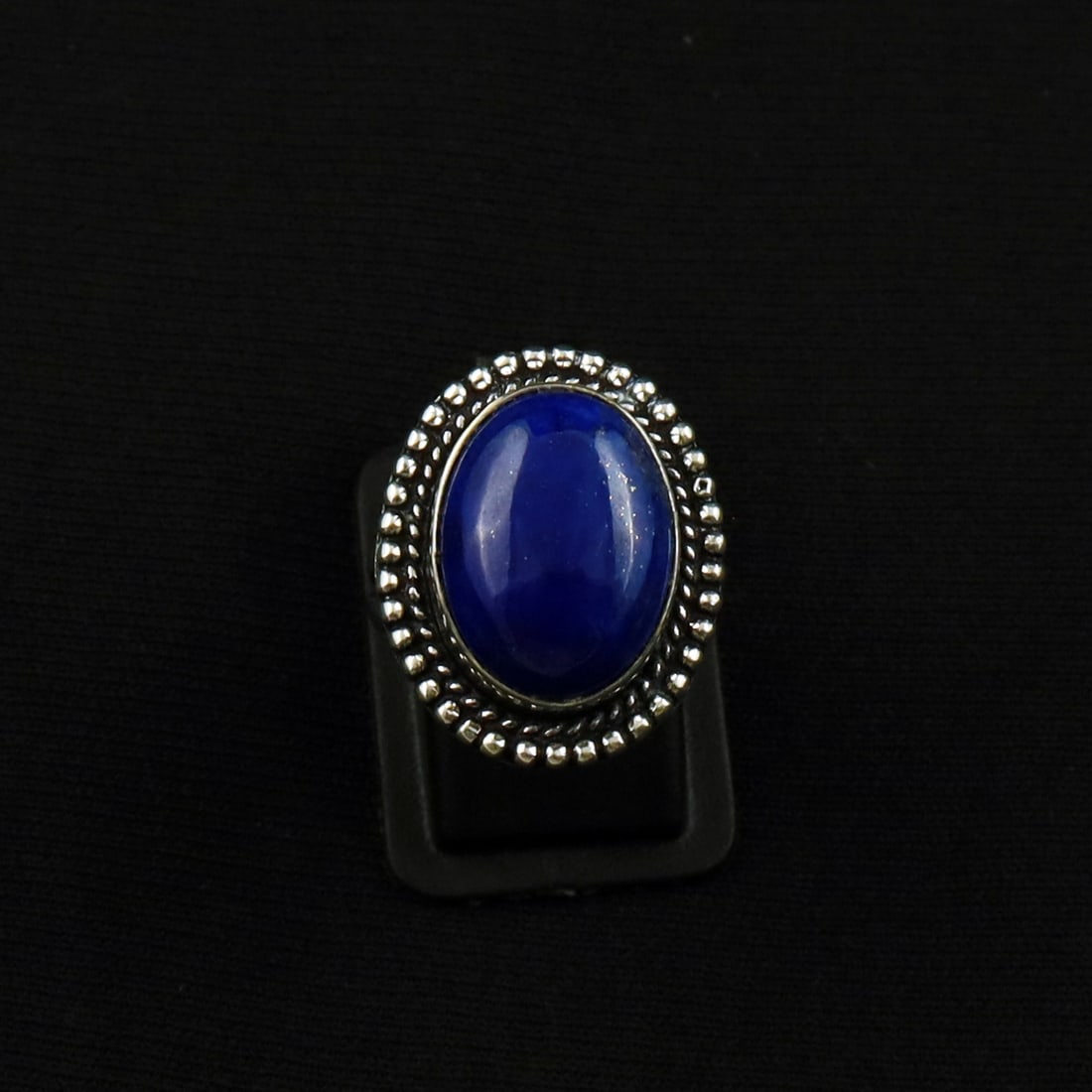 Natural Lapis Lazuli Sterling Silver Plated Handmade Ring - 6.5MM: Product ID: 260709125202 Product - Handmade Silver Plated Ring Metal - 92.5 Sterling Silver Plated Ring Size - 6.5MM Gemstone - Lapis Lazuli Gemstone Origin - Afghanistan Gemstone Size - 12X16 MM Gems