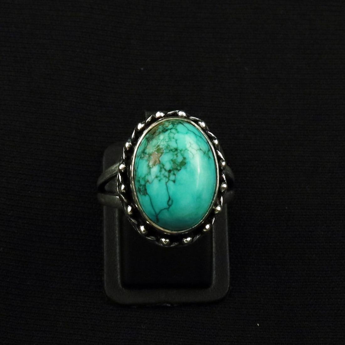 Natural Turquoise Sterling Silver Plated Handmade Ring - 7.5MM: Product ID: 260709125106 Product - Handmade Silver Plated Ring Metal - 92.5 Sterling Silver Plated Ring Size - 7.5MM Gemstone - Turquoise Gemstone Origin - Tibet Gemstone Size - 12X16 MM Gemstone Shap